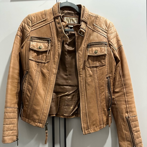 Michael Kors moto leather jacket - Picture 2 of 4